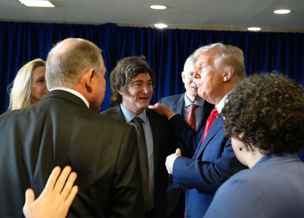 Javier Milei y Donald Trump en Nueva York