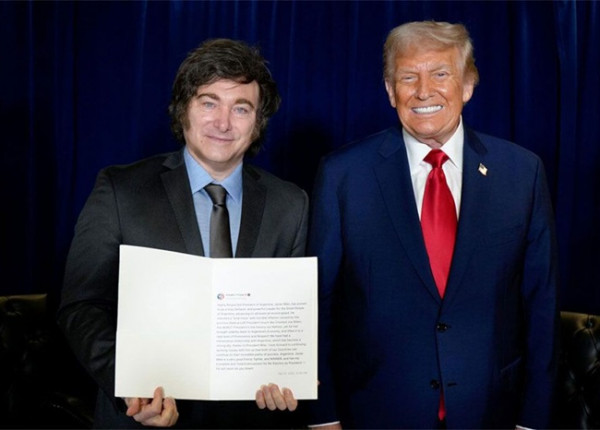 Javier Milei con Donald Trump