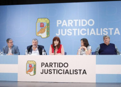 Cristina Fernández de Kirchner presidiendo el PJ