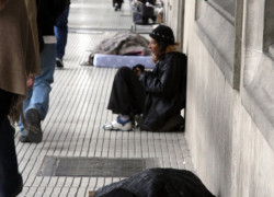 Mujer en situación de calle