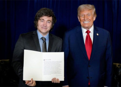 Javier Milei con Donald Trump
